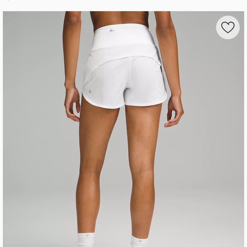 Women's White Athletic Shorts